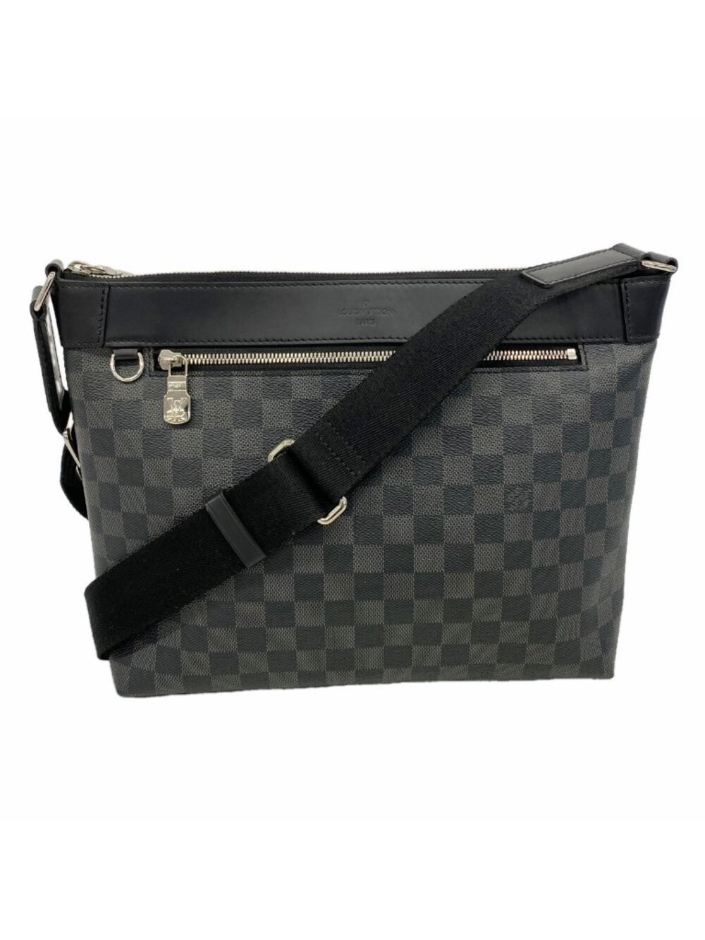 Louis Vuitton Shoulder Bag Damier Graphite Mick PM Black